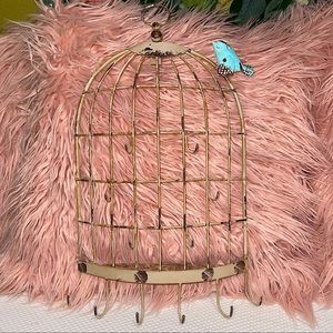 Jewelry Birdcage Wall Mount Organizer